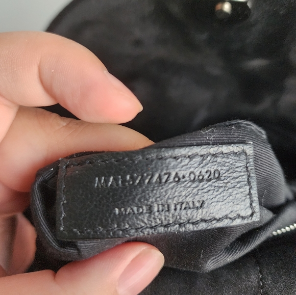 Saint Laurent Lou Lou Small Suede Puffer Bag - Picture 9 of 12